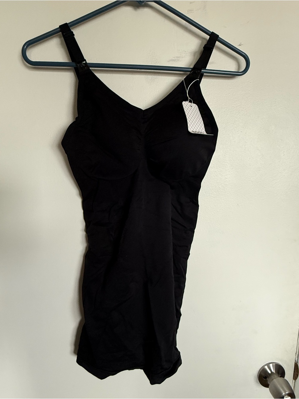 Briido Black Maternity Shapewear Cami Tank Top M NWT